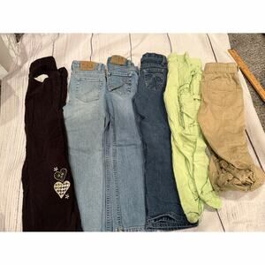 Lot of 6 Girls Pants/Jeans Size 5 (youth)